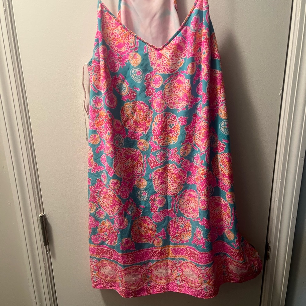 Lilly Pulitzer Pink and Blue Mini Dress